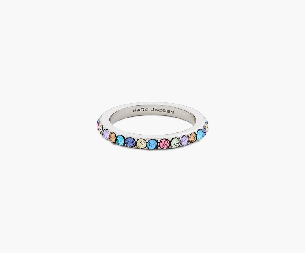 Gem Crystal Ring (Silver/Multi)